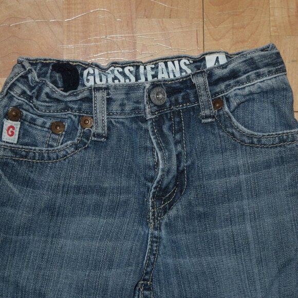 GUESS JEANS  Boys' Sz 4 Boot Cut Jeans - Picture 2 of 3
